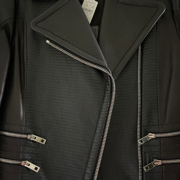 Authentic NWT Rag & Bone Hudson mixed leather jacket size Small with tag - Picture 6 of 10